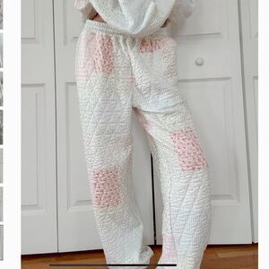 Last Pair Sunkissed Coconut “ Penny 3 “ Sun-kissed Coconut Quilted Joggers 64